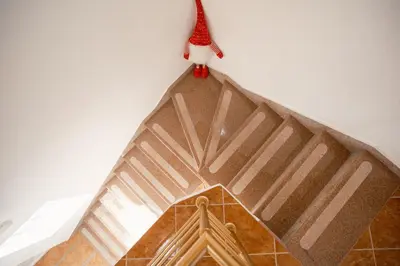 a christmas ornament hanging on a wall at Apartman Biser Kupresa 3 in Kupres