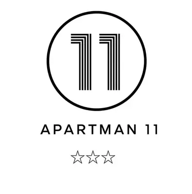 a black and white logo for theventhventhventhventhventhventhventhventhventh at Apartman 11 in Banja Luka