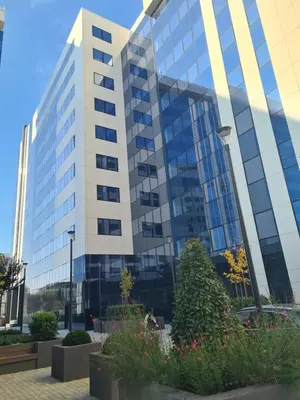 an office building with a lot of windows at GRAND LUX view in Banja Luka